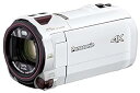 【中古】パナソニック 4K ビデオカメラ VX992M 64GB 光学20倍ズーム ピュアホワイト HC-VX992M-W