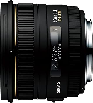 【中古】シグマ(Sigma) SIGMA 単焦点標準レンズ 50mm F1.4 EX DG HSM キヤノン用 フルサイズ対応