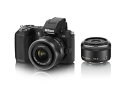 【中古】Nikon ミラーレス一眼 Nikon 1 V2 ダブルレンズキット 1 NIKKOR 18.5mm f/1.8 /1 NIKKOR VR 10-30m...
