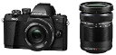 【中古】OLYMPUS ミラーレス一眼 OM-D E-M10 MarkII EZダブルズームキット ブラック