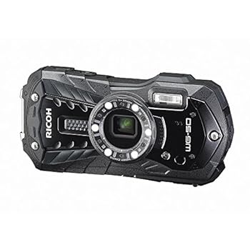 【中古】［非常に良い］RICOH 防水デジタルカメラ RICOH WG-50 ブラック 防水14m耐ショック1.6m耐寒-10度 RICOH WG-50 BK 04571