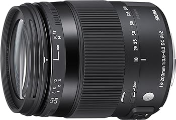 【中古】SIGMA 18-200mm F3.5-6.3 DC MACRO OS HSM Contemporary C014 Canon EF-Sマウント APS-C/Super35