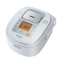 【中古】パナソニック 5.5合 炊飯器 IH式 ホワイト SR-HB106-W