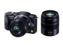 【中古】パナソニック ミラーレス一眼カメラ ルミックス GF5 ダブルズームレンズキット 標準ズームレンズ/望遠ズームレンズ付属 エスプリブラック DMC-GF