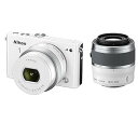 【中古】Nikon ミラーレス一眼 Nikon1 J4 ダブルズームキット ホワイト J4WZWH