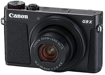 【中古】Canon コンパクトデジタルカメラ PowerShot G9 X Mark II ブラック 1.0型センサー/F2.0レンズ/光学3倍ズーム PSG9XMARKIIBK