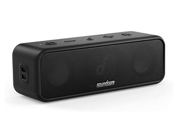 【中古】Anker Soundcore 3 Bluetooth スピーカー/ IPX7 防水/チタニウムドライバー/デュアルパッシブラジエーター/BassUpテクノロジー/アプリ対応/イコ