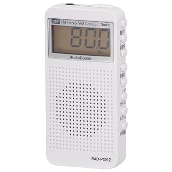 【中古】オーム電機AudioComm ラジオ ポケットラジオ コンパクト ポータブルラジオ AM/FMステレオ デジタルチューナー 自動選局/登録 ATS スピーカー付