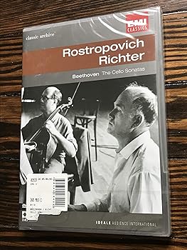 【中古】Rostropovich, Richter : Beethoven Cello Sonatas Nos. 1-5 (EMI Classic Archive) DVD Import