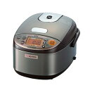 【中古】象印 炊飯器 3合 IH式 極め炊き 黒まる厚釜 一人暮らし ステンレスブラウン NP-GH05-XT