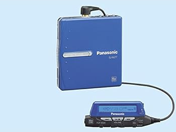 【中古】Panasonic　パナソニック　SJ-MJ77-A　ブルー　ポータブルMDプレーヤー　（MD再生専用機/MDウォークマン）