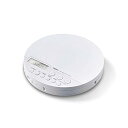 【中古】ロジテック 語学学習向け ポータブルCDプレーヤー リモコン付属 有線対応 ホワイト LCP-PAP01LWH