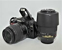 【中古】Nikon デジタル一眼レフカメラ D40 ダブルズームキットII ブラック D40BWZII