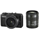 【中古】Canon ミラーレス一眼カメラ EOS M ダブルレンズキット EF-M18-55mm F3.5-5.6 IS STM/EF-M22mm F2 STM...