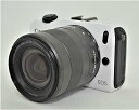 【中古】Canon ミラーレス一眼カメラ EOS M レンズキット EF-M18-55mm F3.5-5.6 IS STM付属 ホワイト EOSMWH-18-5...