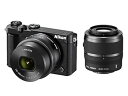 【中古】Nikon ミラーレス一眼 Nikon1 J5 ダブルズームキット ブラック J5WZBK