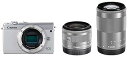 【中古】Canon ミラーレス一眼カメラ EOS M100 ダブルズームキット ホワイト EOSM100WH-WZK