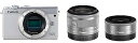 【中古】Canon ミラーレス一眼カメラ EOS M100 ダブルレンズキット ホワイト EOSM100WH-WLK