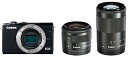 【中古】Canon ミラーレス一眼カメラ EOS M100 ダブルズームキット ブラック EOSM100BK-WZK