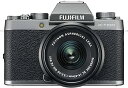 【中古】富士フイルム(FUJIFILM) ミラーレス一眼 X-T100レンズキット ダークシルバー X-T100LK-DS