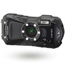 【中古】RICOH WG-80 BLACK リコー本格防水デジタルカメラ 14m防水 (連続2時間) 1.6m耐衝撃 防塵 -10℃耐寒 アウトドアで活躍するタ...
