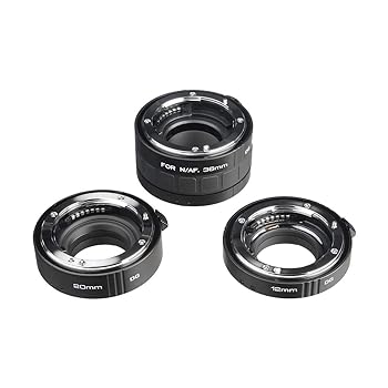 【中古】Kenko 自動車延長チューブセット DG 12mm 20mm 36mmチューブ Nikon AF デジタルおよびフィルムカメラ用 - AEXRUBEDGN