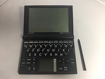 【中古】シャープ Papyrus 電子辞書 PW-AT770-B ブラック 生活総合モデル 100コンテンツ 4言語(日・英・中・韓)対応手書きパッド Wバックライト付高精細5