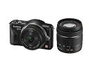 【中古】パナソニック ミラーレス一眼カメラ LUMIX GF3 ダブルレンズキット エスプリブラック DMC-GF3W-K