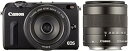 【中古】Canon ミラーレス一眼カメラ EOS M2 ダブルレンズキット(ブラック) EF-M18-55mm F3.5-5.6 IS STM EF-M22mm...