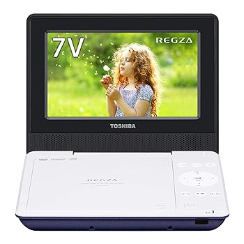 【中古】東芝 7型ポータブルDVDプレーヤーブルーCPRM対応TOSHIBA REGZA レグザポータブルプレーヤー SD-P710SL