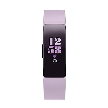 【中古】Fitbit Inspire HR Wristband activity tracker Black,Lilac OLED