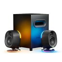 【中古】Steeiseries ゲーミングスピーカー Arena7 JP PC用スピーカー サブウーファー RGBイルミネーション Bluetooth バスレフ式 61545
