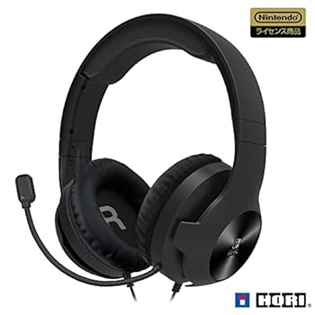 【中古】【任天堂ライセンス商品】ミキサー付き ホリゲーミングヘッドセット スタンダード for Nintendo Switch ブラック【Nintendo Switch Online ボイ(3.0)
