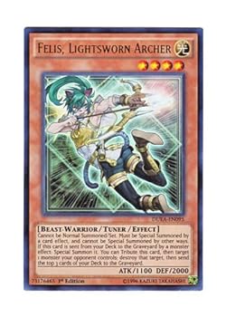 【中古】遊戯王 英語版 DUEA-EN095 Felis, Lightsworn Archer ライトロード・アーチャー フェリス (ウルトラレア) 1st Edition