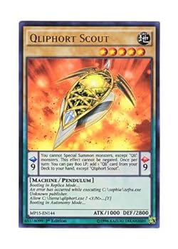 【中古】遊戯王 英語版 MP15-EN144 Qliphort Scout クリフォート・ツール (ウルトラレア) 1st Edition