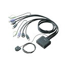 【中古 非常に良い】エレコム KVMスイッチ hdmi usb 切替器 スピーカー 手元スイッチ 2台 KVM-HDHDU2