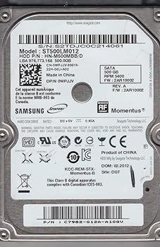 【中古 非常に良い】ST500LM012、HN-M500MBB/D、FW 2AR10002、Seagate 500GB SATA 2.5 ハードドライブ 【中古 非常に良い】ST500LM012、HN-M500MBB/D、FW 2AR10002、Seagate 500GB SATA 2.5 ハードドライブ
