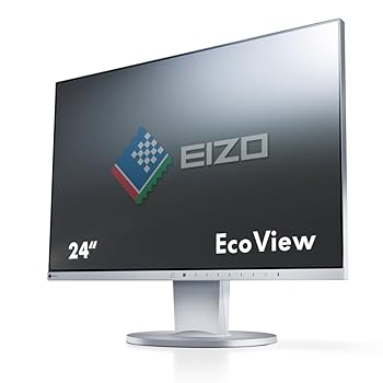 【中古】EIZO FlexScan 24.1インチ カラー液晶モニター ( 1920×1200 / IPSパネル / 5ms / ノングレア ) EV2455-GY