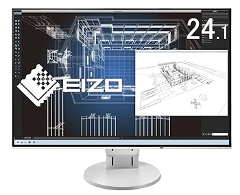 【中古】EIZO FlexScan 24.1インチ ディスプレイ モニター (WUXGA/IPSパネル/ノングレア/ホワイト/5 無輝点保証) EV2456-RWT