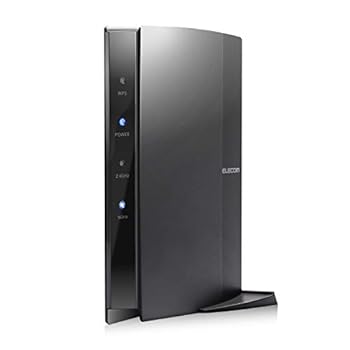 【中古 非常に良い】エレコム WiFi ルーター 無線LAN 11ac 867+300Mbps ビームフォーミング対応 接続推奨12台 iPhone8 / iPhone X 対応 WRC-1167GHBK-S