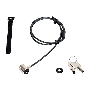 【中古】ナカバヤシ(Nakabayashi) Digio2 セキュリティロック シリンダー錠タイプ (ワイヤー長0.8m、ワイヤーの太さφ4.4mm) SL-0...