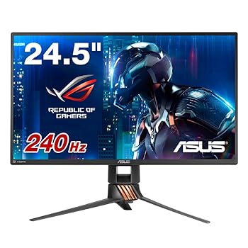 【中古 非常に良い】ASUS ゲーミングモニター ディスプレイROG SWIFT PG258Q 24.5型 FHD 1080p リフレッシュレート240Hz 応答速度1msフリッカーフリー ブルーライト 【中古 非常に良い】ASUS ゲーミングモニター ディスプレイROG SWIFT PG258Q 24.5型 FHD 1080p リフレッシュレート240Hz 応答速度1msフリッカーフリー ブルーライト