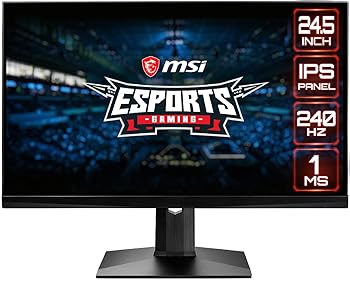 【中古】MSI 24.5インチ FHD (1920 x 1080) ノングレア 超狭ベゼル 240Hz 1ms 16:9 HDMI/DP/USB 高さ調整 G-Sync 対応 IPS ゲーミングモニター (OPTIX MA 【中古】MSI 24.5インチ FHD (1920 x 1080) ノングレア 超狭ベゼル 240Hz 1ms 16:9 HDMI/DP/USB 高さ調整 G-Sync 対応 IPS ゲーミングモニター (OPTIX MA