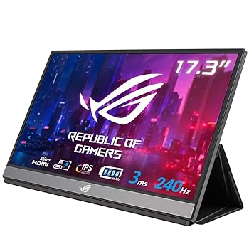 【中古】ASUS ポータブルゲーミングモニター ROG STRIX 17.3インチ/FHD 1080i/PS5対応/IPS/3ms/240Hz/薄さ10mm・軽量/HDMI/USB Type-C/7800mAhバッテリー 【中古】ASUS ポータブルゲーミングモニター ROG STRIX 17.3インチ/FHD 1080i/PS5対応/IPS/3ms/240Hz/薄さ10mm・軽量/HDMI/USB Type-C/7800mAhバッテリー