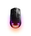 【中古】SteelSeries ゲーミングマウス 無線 ワイヤレス 2.4Ghz/Bluetooth USB-C高速充電対応 超軽量 IP54規格 防水 防塵 3ゾーンRGBイルミネーション Ae