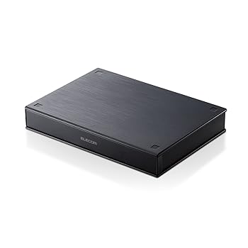 楽天スカーレット2021【中古 非常に良い】エレコム ポータブルHDD ハードディスク 4TB PC/テレビ録画用 USB3.2（Gen1） ブラック ELP-PTV040UBK