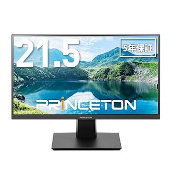 【中古】プリンストン モニター 21.5型 (フルHD 1920×1080/HDMI・VGA・DVI・DisplayPort端子各1/ブルーライト・ちらつき軽減/広視野角/スピーカー内蔵) ブラ 【中古】プリンストン モニター 21.5型 (フルHD 1920×1080/HDMI・VGA・DVI・DisplayPort端子各1/ブルーライト・ちらつき軽減/広視野角/スピーカー内蔵) ブラ
