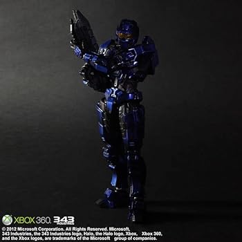 【中古】Halo: Combat Evolved PLAY ARTS改 Spartan Mark V Blue 【Envisioned by Square Enix Products】(PVC塗装済みアクションフィギュア)