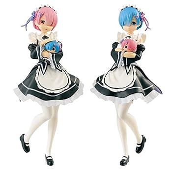 【中古】一番くじ Re:ゼロから始める異世界生活 Happy Birthday REM＆RAM A賞 レムとラムのフィギュア