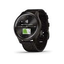 【中古】GARMIN vivomove Style 心拍計 Black Pepper Nylon / Slate 010-02240-73
